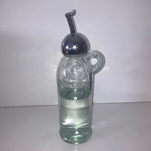 🌿🥃 Vintage 1930’s Xoriguer Gin de Mahon Bottle & Vintage Chrome Pourer🧊🥄
